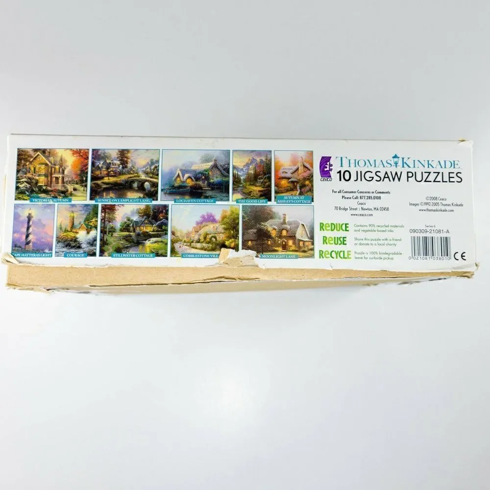 Thomas Kinkade 10 Home & Hearth Collections Jigsaw Puzzles